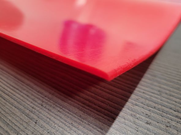 Polyurethane Red Sheet Ames Direct